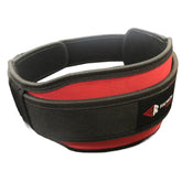 Rewon double neoprene weightlifting belt with Velcro closure, ideal for boxing and fitness training, featuring a 5-inch wide back brace.